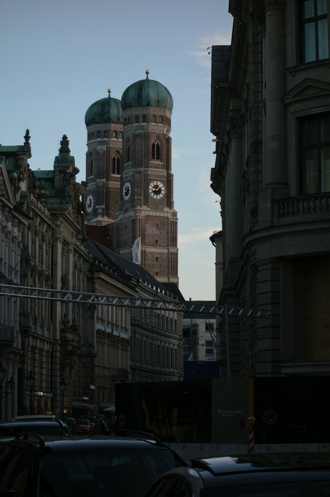 old munich street at night