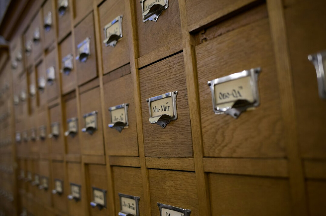 researcher in historical archive